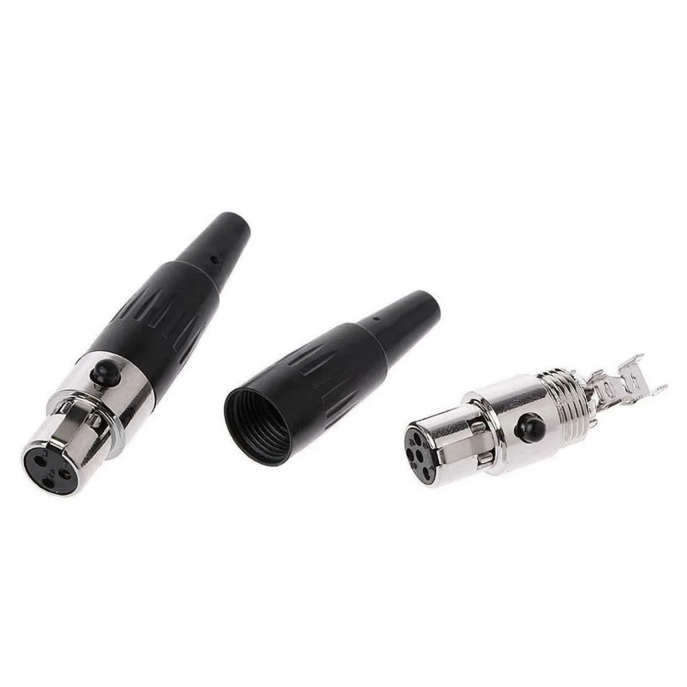Высококачественный 10 шт./лот mini xlr 3 контактный разъем аудиомикрофона TA3F Mini XLR со