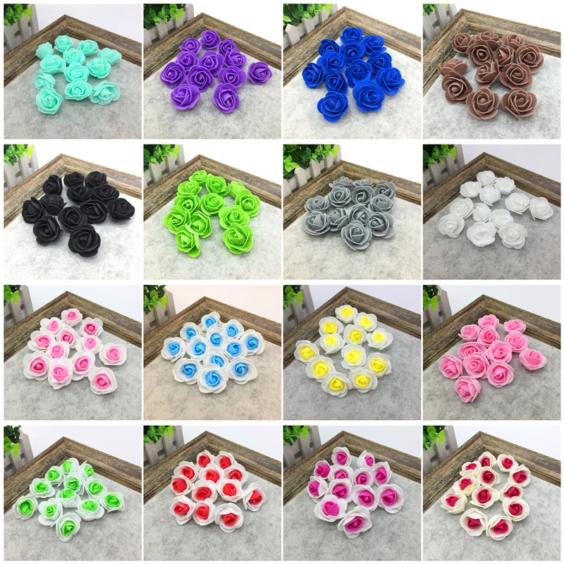 12 шт. миниатюрная роза из пеноматериала искусственные цветы для свадьбы