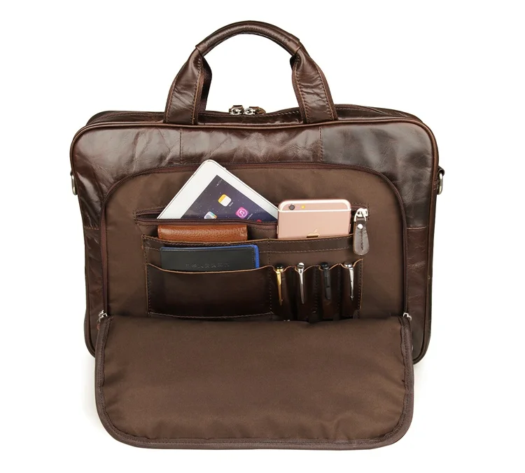 Новые продукты 100% натуральная винтажная сумка для ноутбука деловой портфель