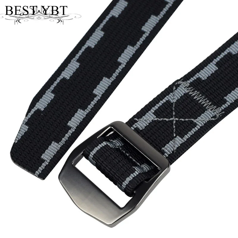 

Best YBT Men Belt Nylon Alloy Ring buckle Belt Cowboy Outdoor Sports Army Style Simple Fashion Casual Hot Selling Belt