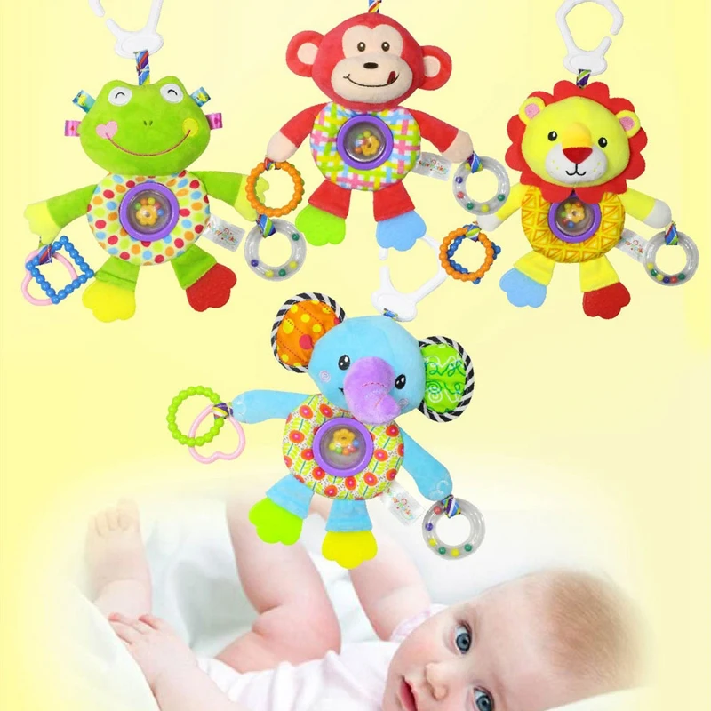 Детские коляски подвесные погремушки игрушки Kawaii токарный станок с животными
