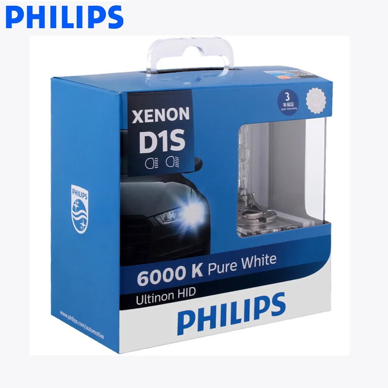 Philips D1S 85410WXX2 35 Вт ксеноновый Ultinon HID 6000K яркий белый светильник автомобильный