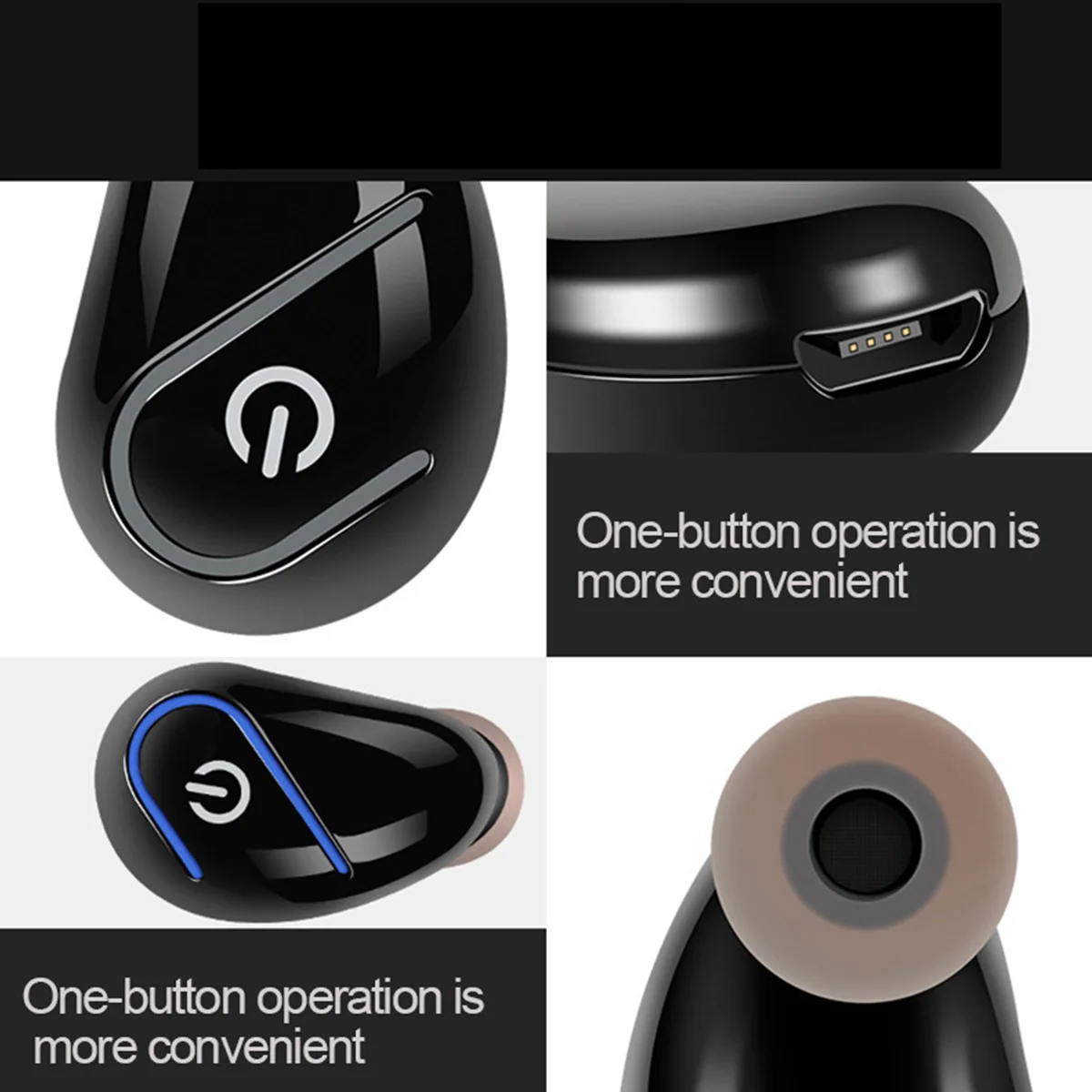 Мини беспроводные Bluetooth наушники Моно портативный наушник одиночный скрытый