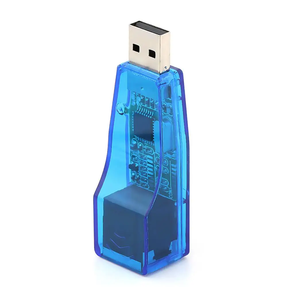 USB 2 0 к LAN RJ45 Ethernet 10/100 Мбит/с сетевой адаптер для Win7 Win8 Android Tablet PC Синий оптовая