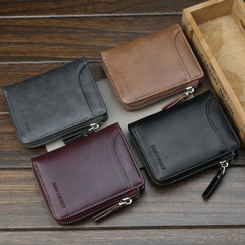 

Baellerry Brand Short Wallet Men Soft Pu Leather Wallet Multifunction Man Purse Top Quality Men Wallets Purse with Coin Pocket