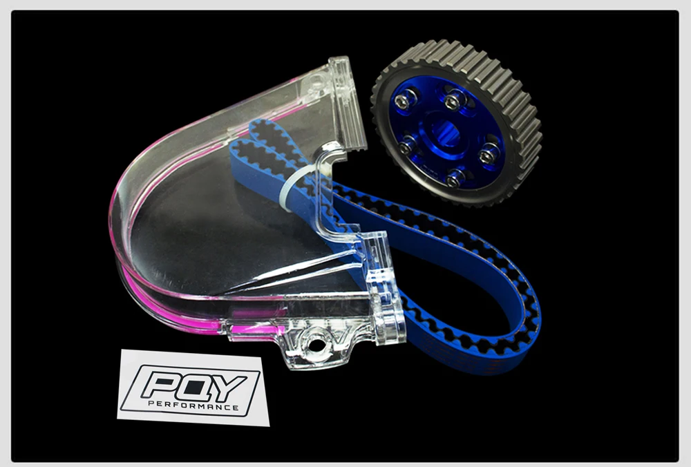 VR RACING-HNBR гоночный Ремень ГРМ+ алюминиевый Cam gear+ PQY Cam чехол для 92-00 Civic D16Z D16Y VR-TB1002B+ 6542B+ 6337