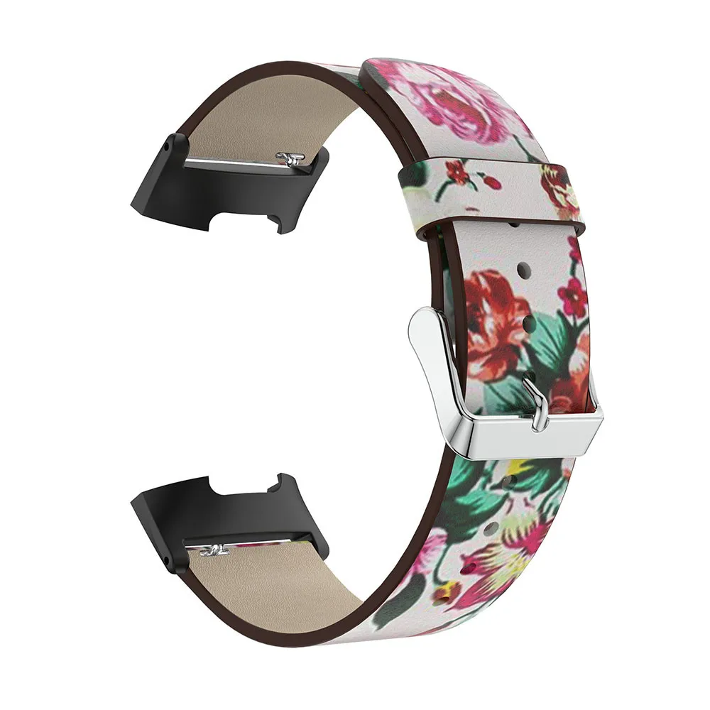 Замена printingfor Fitbit Charge 3 полосы Кожа бретели для нижнего белья Группа Сменные Смарт-часы для фитнеса группа с Нержавеющая оправа