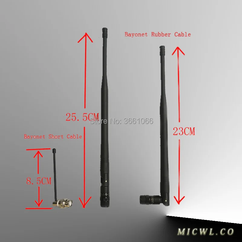 

BNC Bayonet and TNC Screw Rubber Antennas Two Style For UHF Microphones