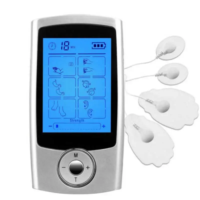 16 режимов десятков цифровой мини электронный импульсный массажер терапия