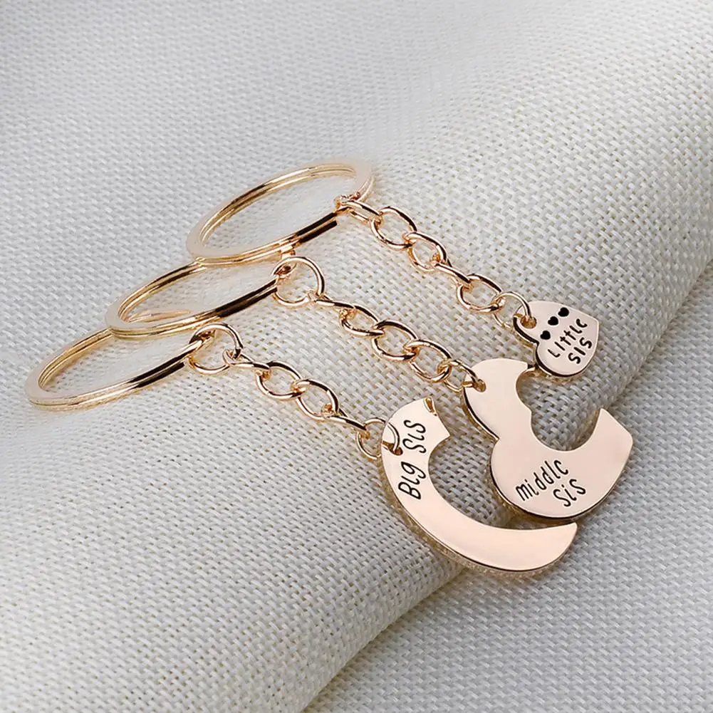 3 шт./компл. большой маленький брелок с надписью хорошие украшения для сестер из