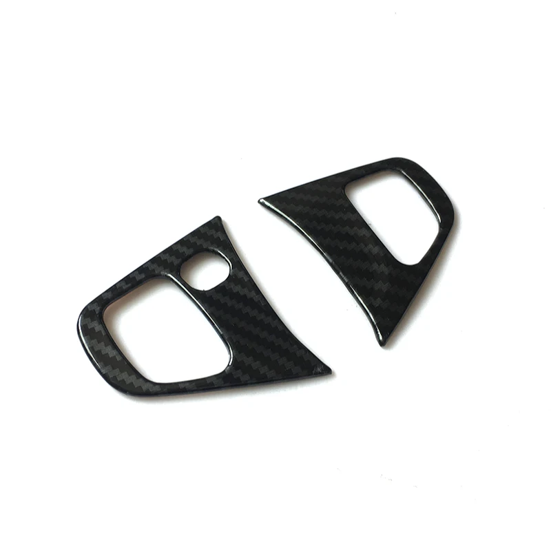 

For Renault Clio 4 Clio4 2013 14 15 16 17 2018 ABS Carbon Fiber Car Steering Wheel Trim Cover Sticker Interior Accessories 2pcs