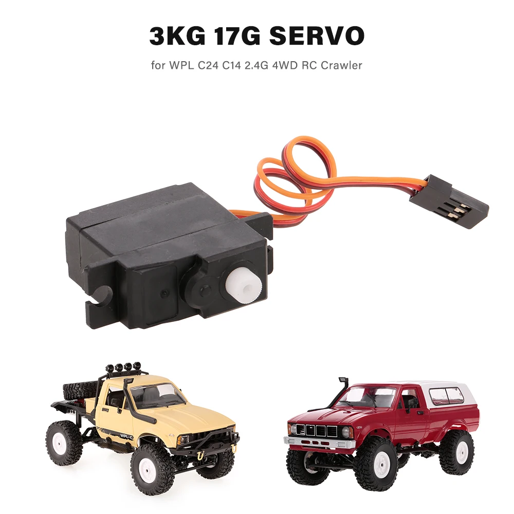 Радиоуправляемые автомобили 3 кг 17 г сервопривод для WPL C24 C14 2 4g 4WD RC Гусеничный