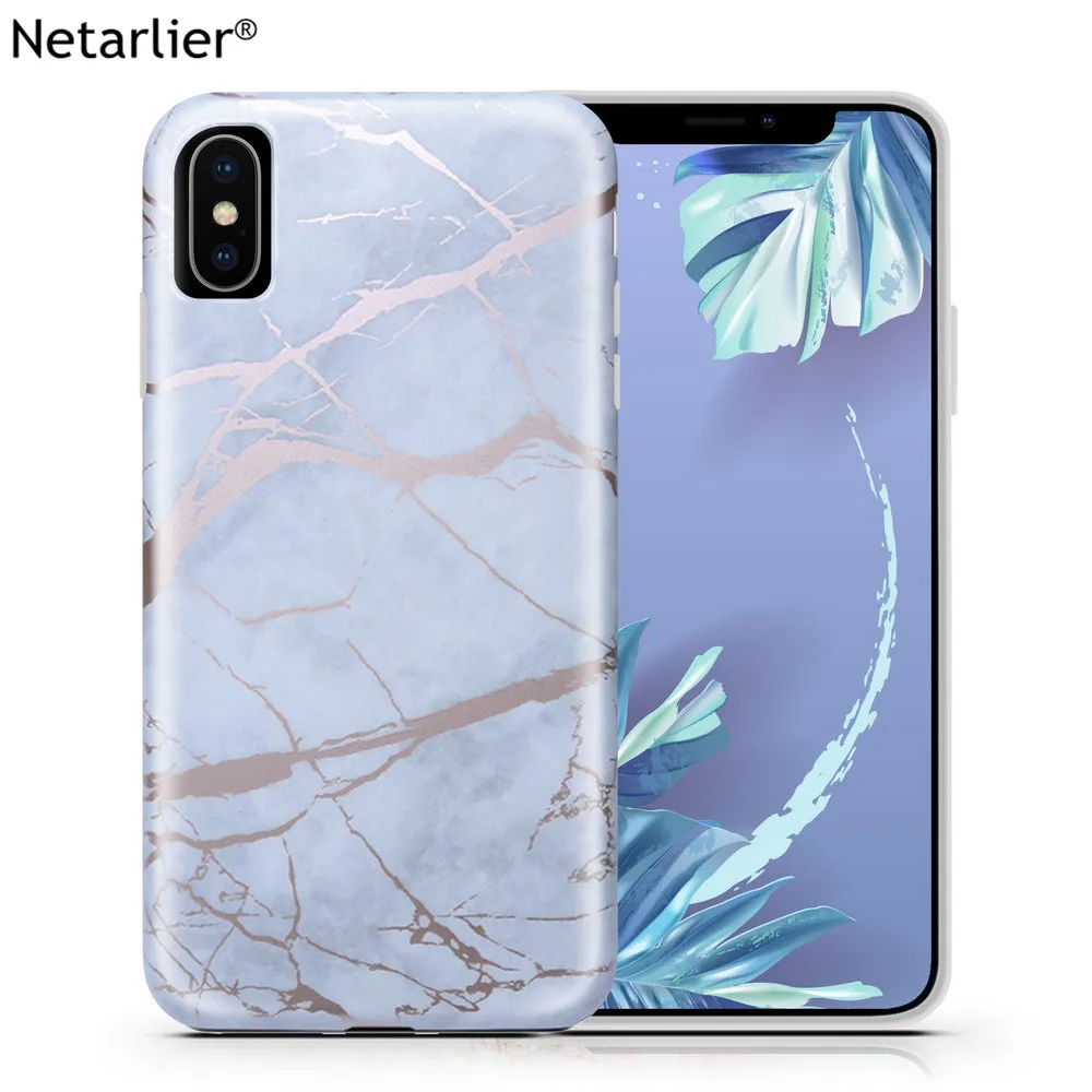 Netarlier Роскошный чехол для телефона iPhone 11 Pro Max Xsmax XR 7Plus ix 8 6 6s белый розовый золотой