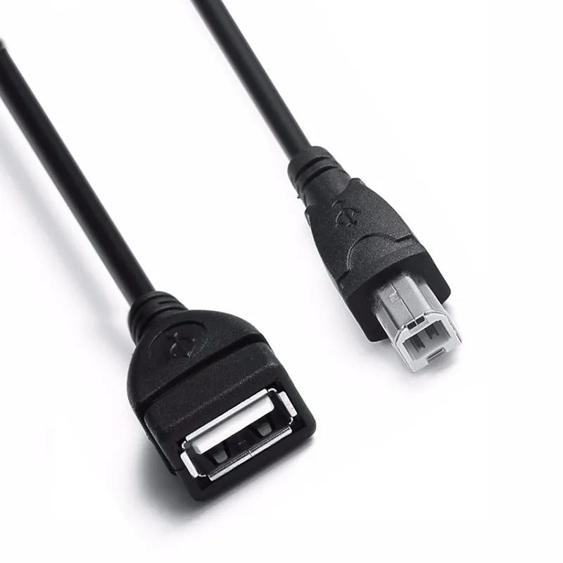 Портативный мини-адаптер USB 2 0 A мама к B папа удлинитель соединительные кабели для
