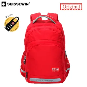 Новинка 2019, швейцарский бренд, розовая сумка, школьный портфель, серебристая сумка, водонепроницаемый школьный рюкзак для девочек и мальчиков-подростков