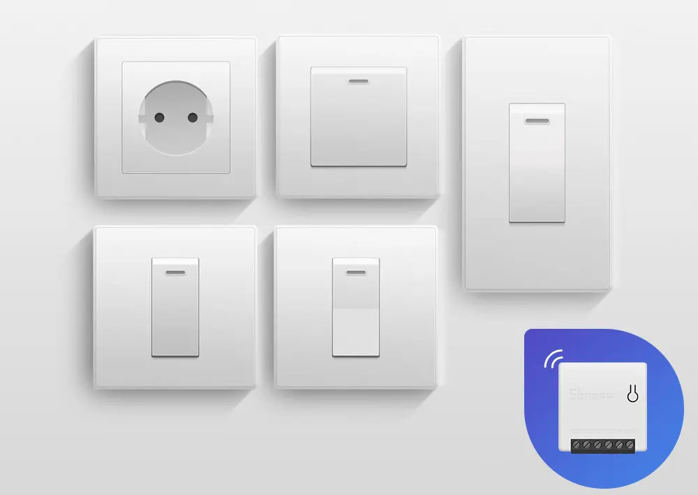 Itead Sonoff MINI DIY умный переключатель маленький корпус пульт дистанционного управления Wifi переключатель Поддержка внешнего переключателя работа с Alexa Google Home