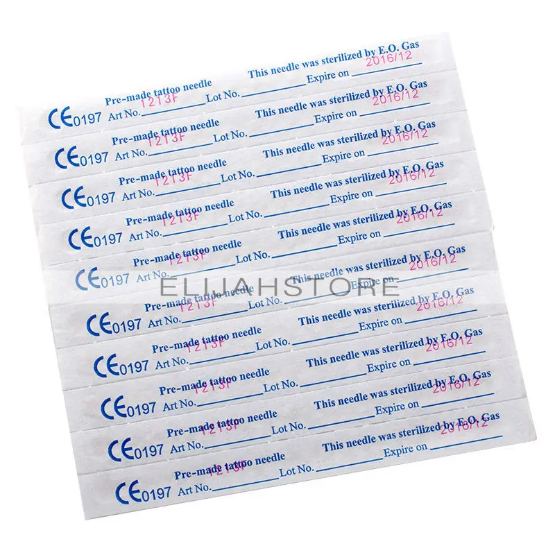 Chuse Beauty products 10 шт. шейдер тату машина иглы 13F одноразовые стерилизуемые Иглы для