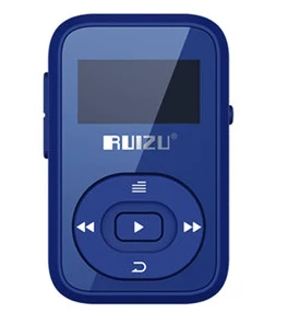 Синий RUIZU X26 Спортивный Bluetooth MP3 музыкальный плеер рекордер FM радио Supprot SD карта клип Bluetooth MP3 плеер 8 Гб ruizx02 ruizux06 - Цвет: Синий