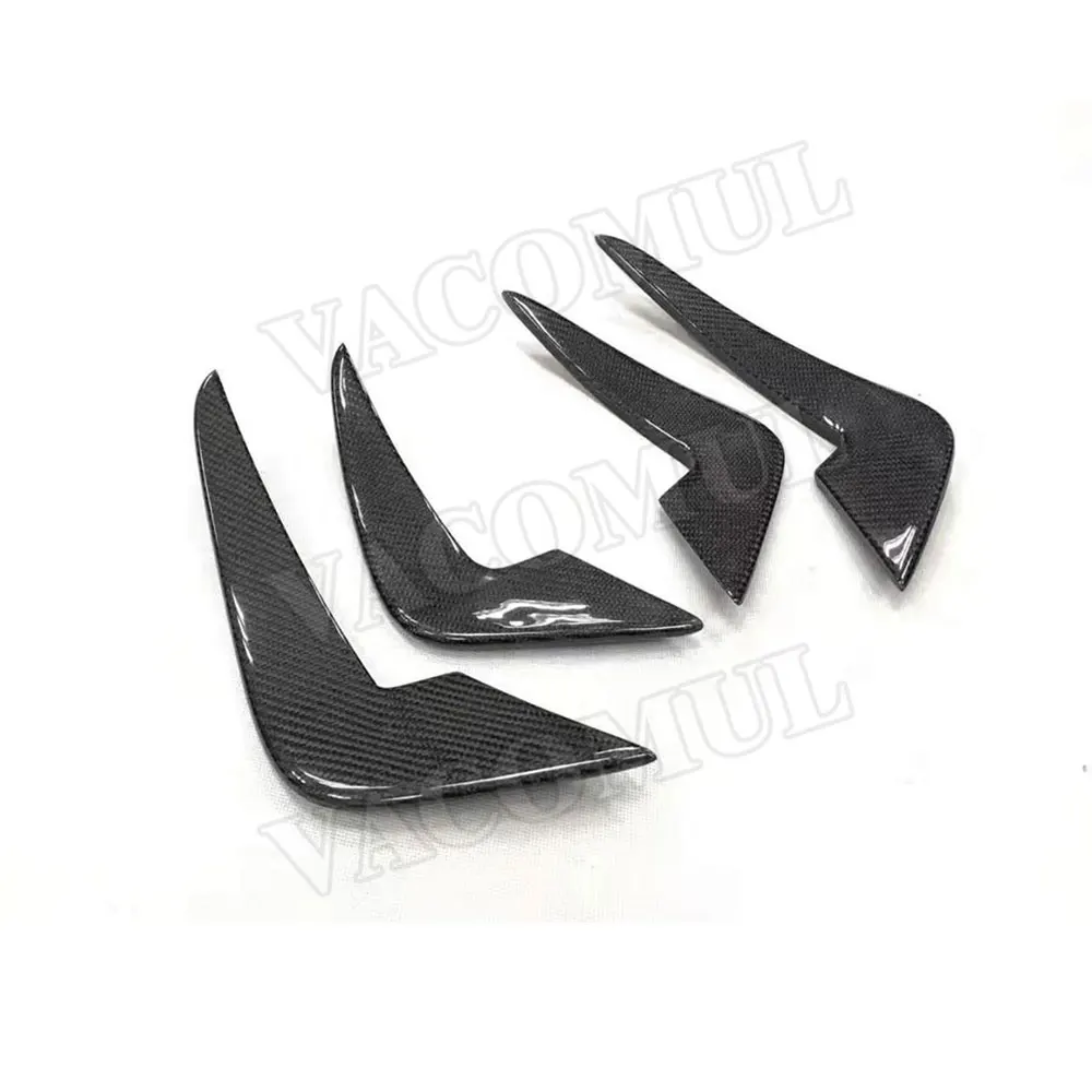 4 шт./компл. боковые ласты для переднего бампера из углеродного волокна защитные