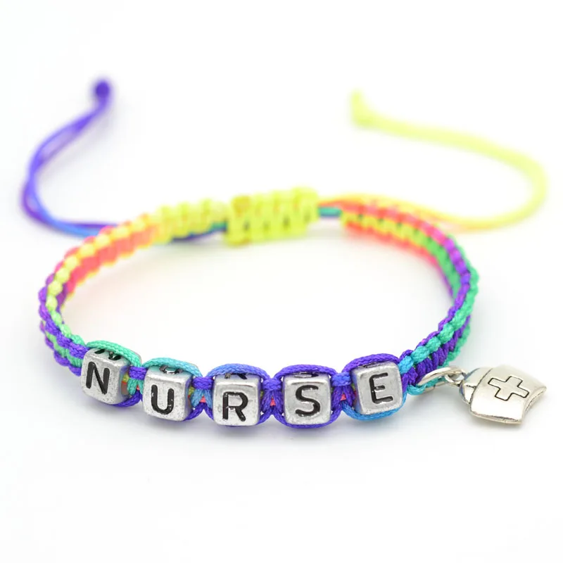 Оптовая цена заводской продукции регулируемый браслет из восковой веревки с акриловыми бусинами для женщин Handmade Jewelry Charm bracelets for women Original DIY on.