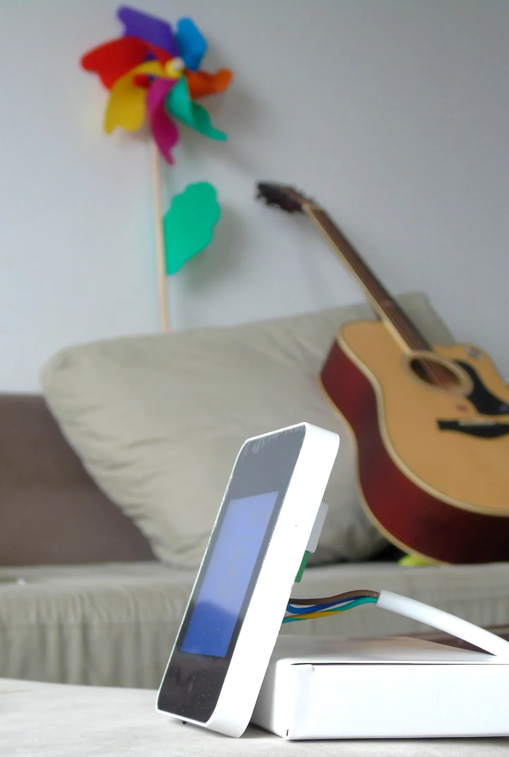 Ультра тонкий экран 2 трубы ЖК Кнопка цифровой кондиционер вентилятор