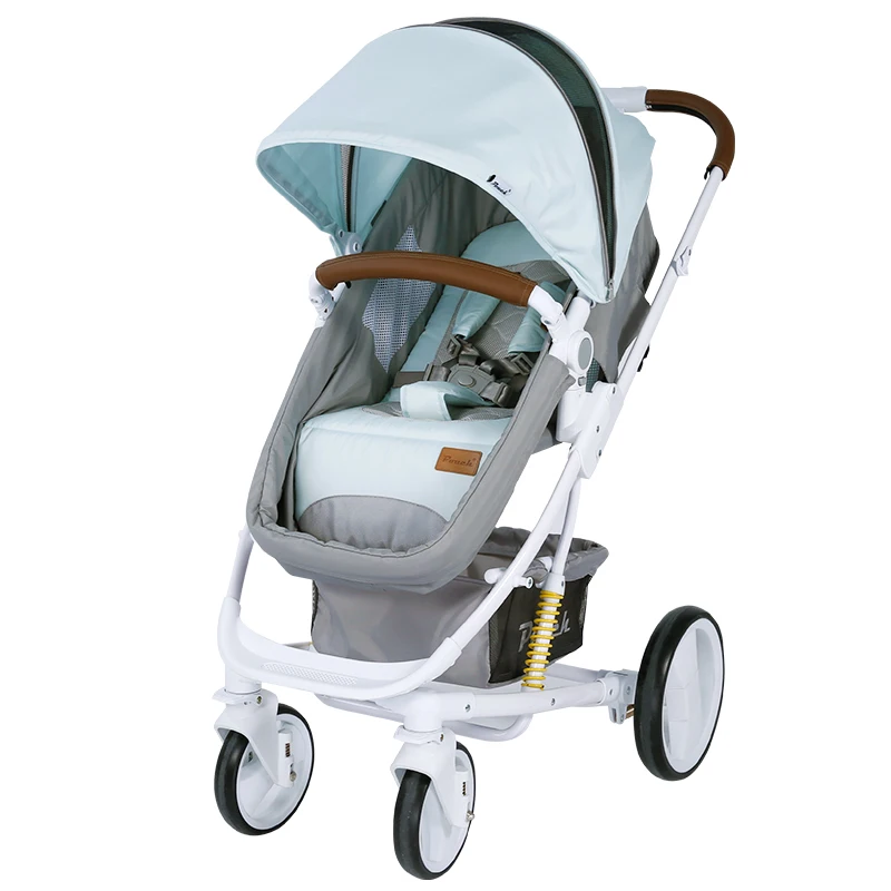 

Pouch Stroller High Landscape Can Sit Reclining Two-way Children's Trolley Foldable Light Baby Stroller Infant Carriage