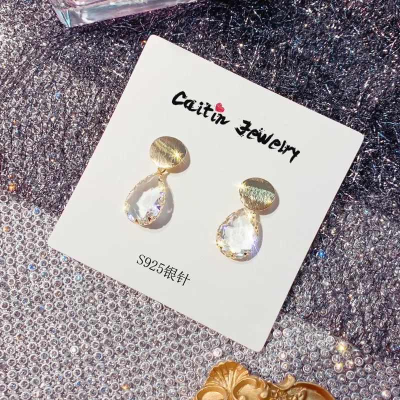FYUAN сплав лист геометрические Висячие серьги для женщин Bijoux Капля воды