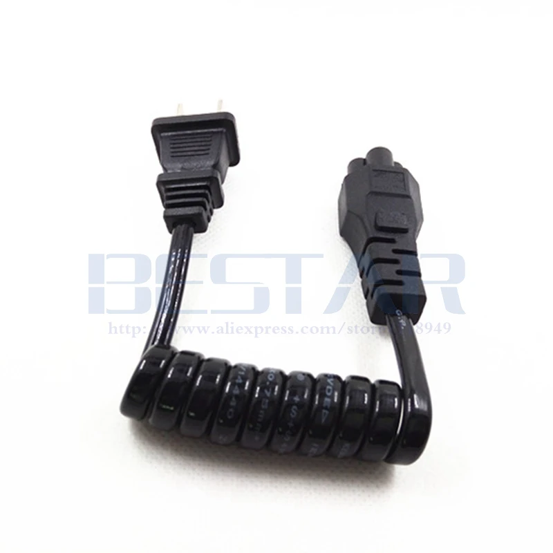 NEMA1 15P 2Pin штекер IEC 320 C5 Cloverleaf пружинный выдвижной кабель питания 10 30 см адаптер для