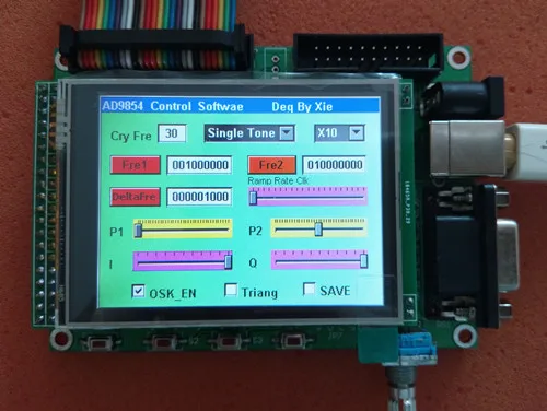 

AD9854 DDS module STM32TFT touch screen control + AD9854 without MCU functional board signal generator frequency rotary encoder