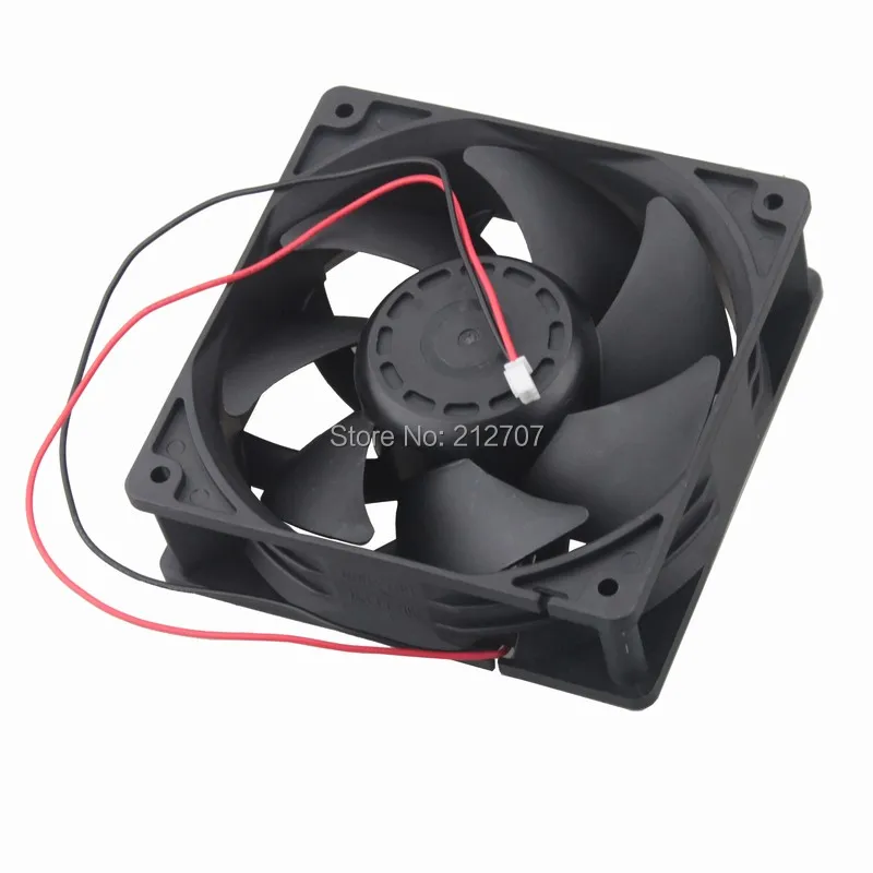 

10PCS Gdstime 12038 12cm 120mm DC 48V 0.25A 2 Wires Double Ball Bearing Cooler Cooling Fan