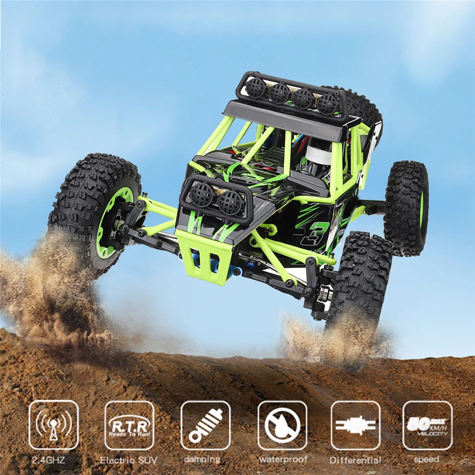 Wltoys 12428 Радиоуправляемый автомобиль 4WD 1/12 2 4G 50 км/ч высокоскоростной Дрифт