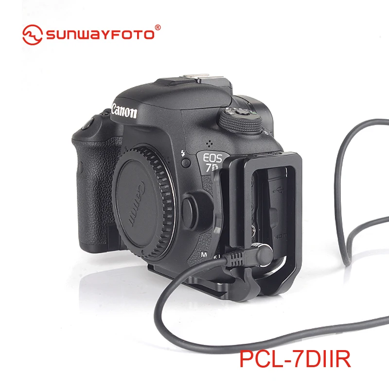 SUNWAYFOTO Custom L кронштейн PCL-7DIIR головка штатива БЫСТРОРАЗЪЕМНАЯ пластина для Canon 7DMK II