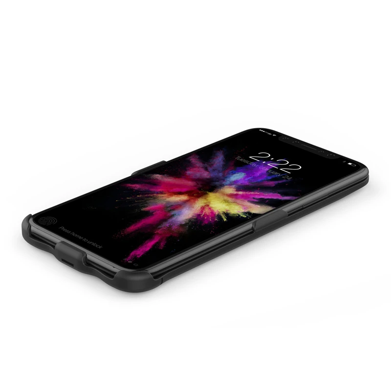 KQJYS 5200mAh портативный пластиковый чехол для батареи для iPhone X резервный аккумулятор для iPhone X чехол для батареи