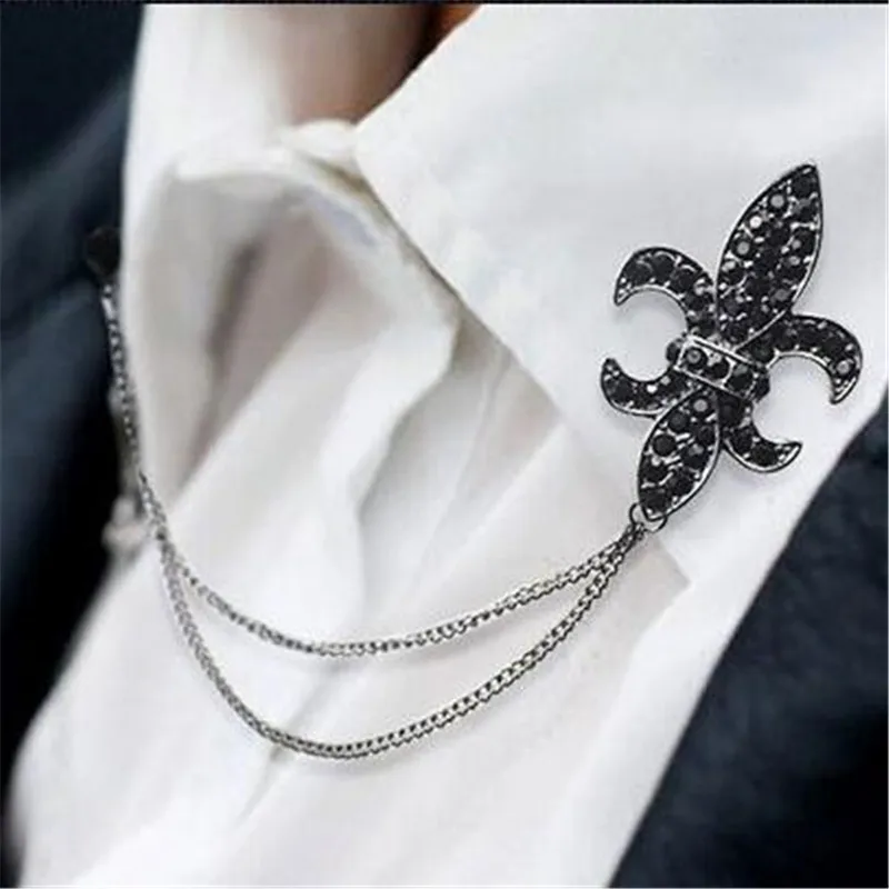 Винтажная брошь-нагрудник из сплава модная брошь на воротник старинный тон