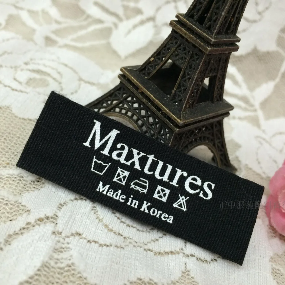 Тканые этикетки на заказ дизайн одежды пришитые размер |