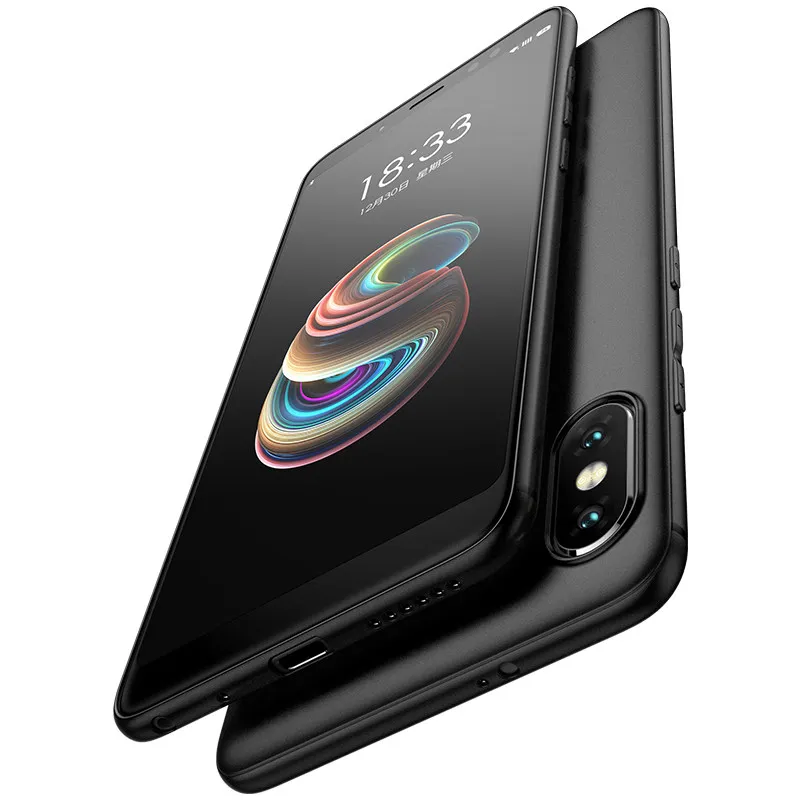 Xiao mi x 2 S Чехол Сяо s Силиконовая задняя мягкий тонкий матовый защитить черный x2s |
