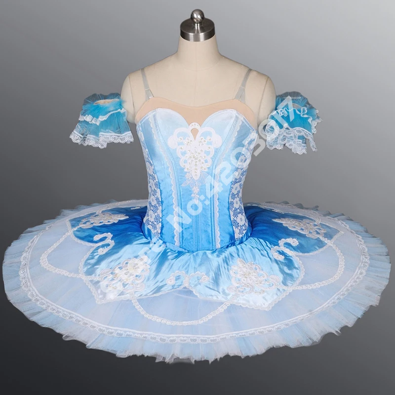 

Adult Blue Professional Ballet Tutus Classical Stage Ballet Dress Girls Dance Wear Performance Ballet Swan Dress Women B1089