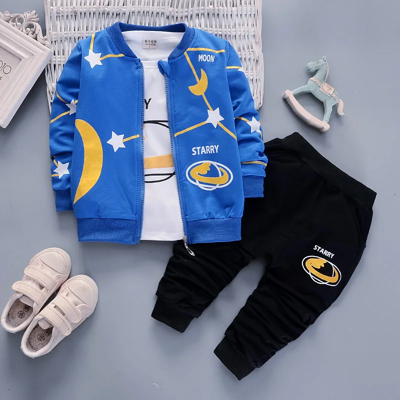 BibiCola boys clothing sets spring autumn children 3pcs tracksuit for babe clothes outfits kids sport suit set | Детская одежда и