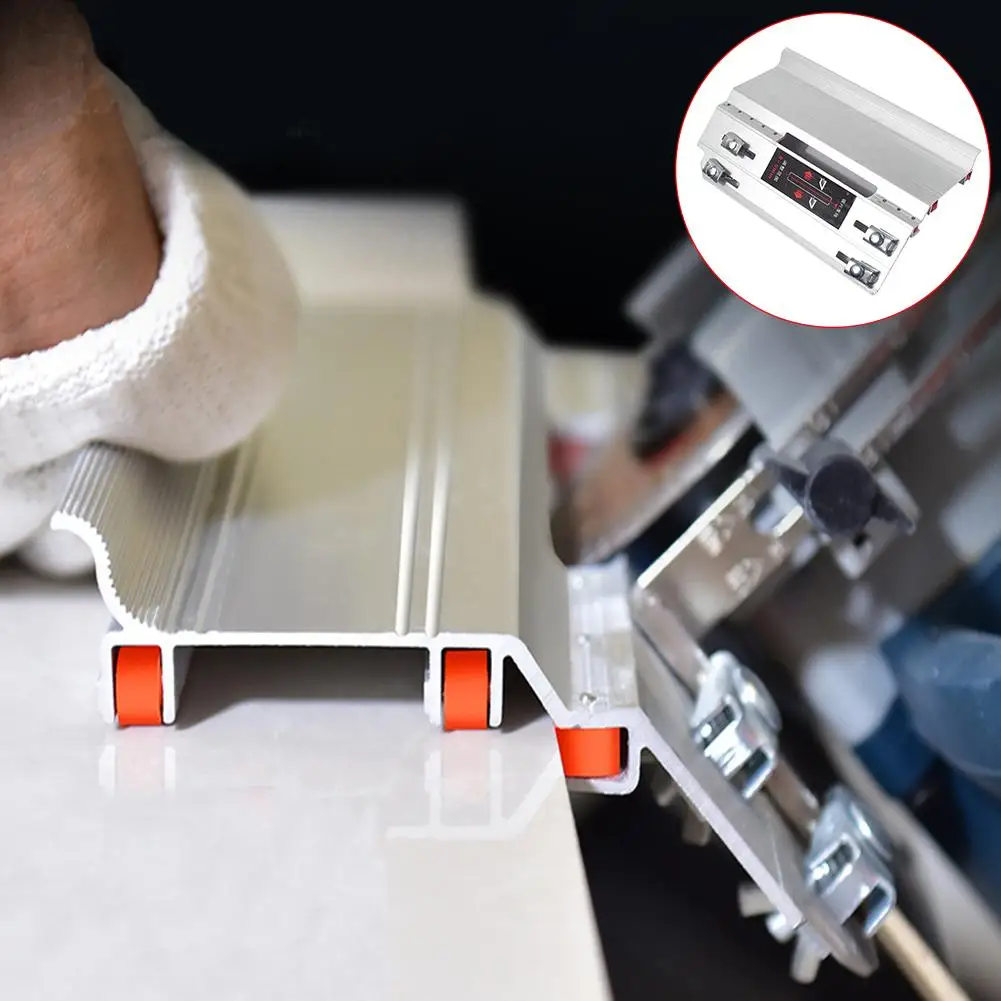 

New 1pc Aluminum Durable Tile Marble Chamfering Machine Accurate 45 Degree Angle Cutting Tool Helper Guide
