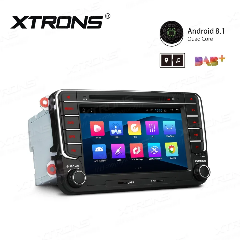 XTRONS " Android 8,1 автомобильный DVD плеер gps для VW VOLKSWAGEN AMAROK Beetle Bora Caddy 2011 2012 2013 для сиденья для SKODA OCTAVIA III