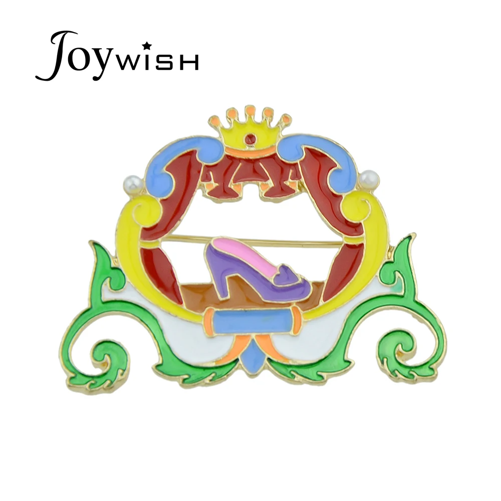 Joywish милые Стиль золото Цвет с ful эмаль имитация жемчуга красивая девушка Высокие