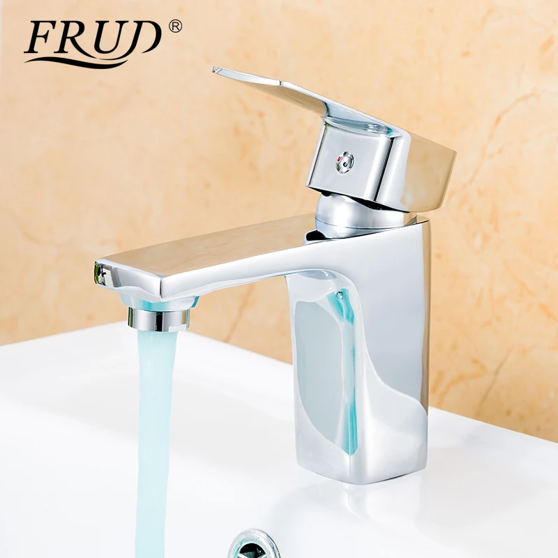 FRUD смеситель для раковины с одной ручкой ванной комнаты горячей и холодной воды