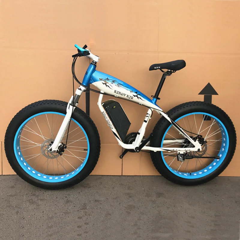 Заказной 26 дюймовый Электрический Снежный велосипед электровелосипед с