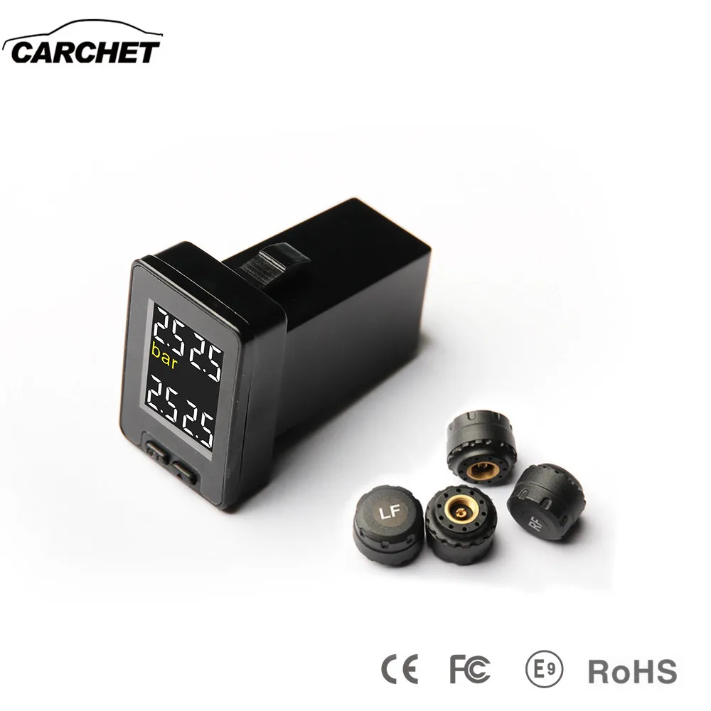 CARCHET автомобильный TPMS система контроля давления в шинах автоматический диагностический инструмент сигнализация в шинах интеллектуальная система 4 внешних датчика для Toyota