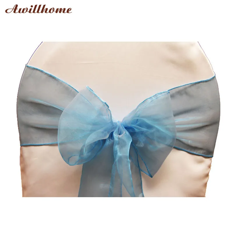 150 шт. aqua украшения Бесплатная доставка Aqua органза Пояса|sash|sash organza |