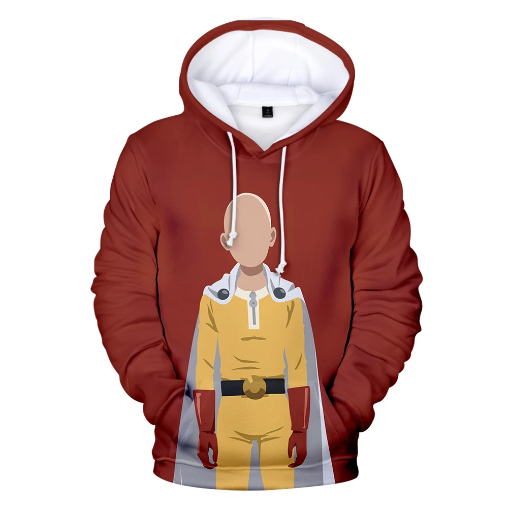Новинка толстовка с капюшоном в стиле аниме One Punch для мужчин и женщин сезон 2 хип