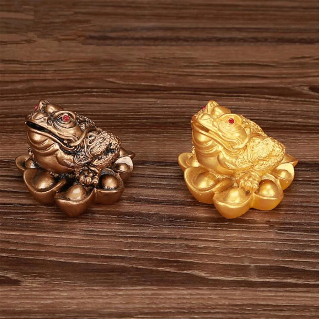 JX-LCLYL Feng Shui Lucky в восточном/китайском стиле Чинг Лягушка Жаба Монета украшения