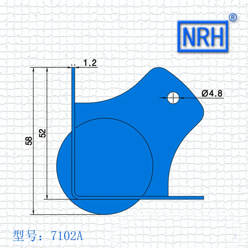NRH 7101D Холоднокатаный Стальной Шаровой Угловой усилитель угловой Кронштейн
