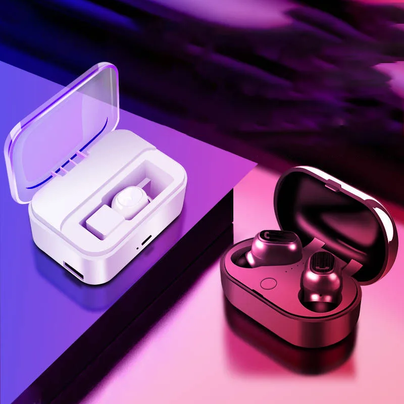 Складная гарнитура Bluetooth беспроводная стерео Двусторонняя универсальная