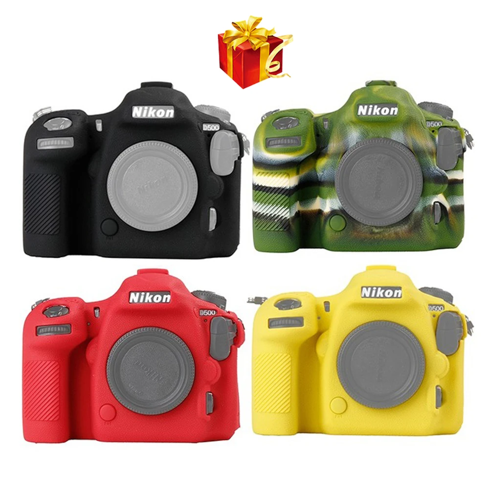 

The high quality High Quality Soft Silicone Rubber Camera Protective Body Case Skin For Nikon D500 DSLR Camera Bag protector cov